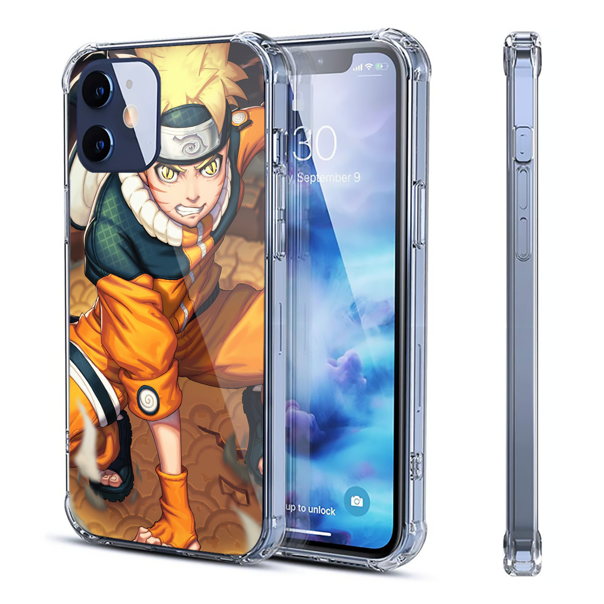（画像用） NARUTO -ナルト- NARUTO -ナルト- 疾風伝 【iPhone 12シリーズ対応】透明スマホケース（クリアソフトケース）